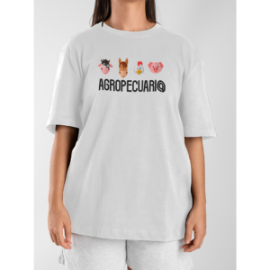 Camiseta agropecuaria con diseño de especies domésticas – ideal para veterinarios, zootecnistas y estudiantes de ciencias agropecuarias